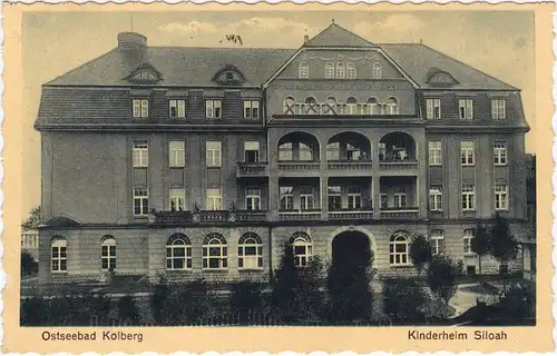 Kolberg Kołobrzeg Kinderheim Siloah 1944