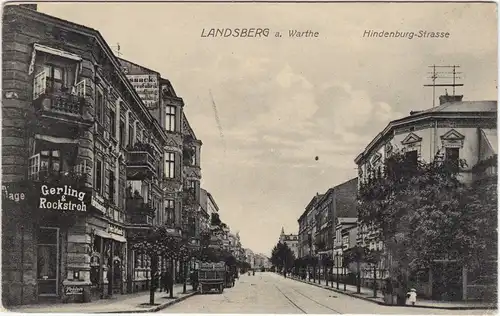 Landsberg (Warthe) Gorzów Wielkopolski Hindenburg Strasse 1917