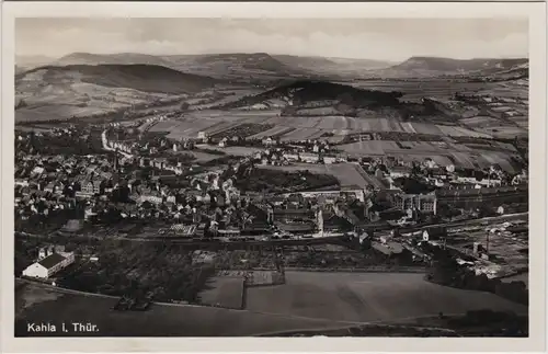 Kahla (Thüringen) Luftbild Panorama 1930