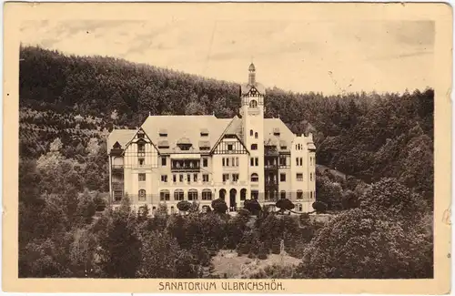 Steinseifersdorf-Langenbielau Rościszów  Bielawa Sanatorium Ulbrichshöh 1918