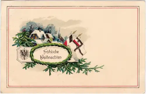  Weihnachten - Patriotika - Fahnen 1916