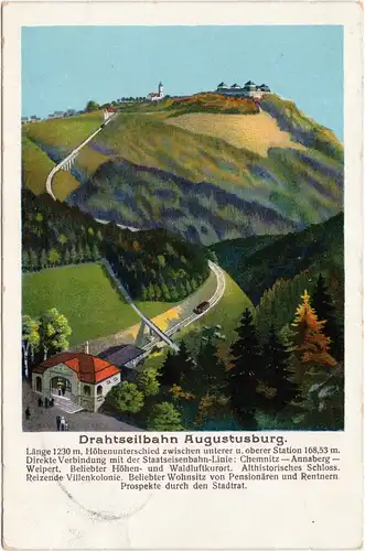 Augustusburg Drahtseilbahn 1912