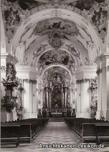 Kloster Schäftlarn- Klosterkirche, Inneres 1965