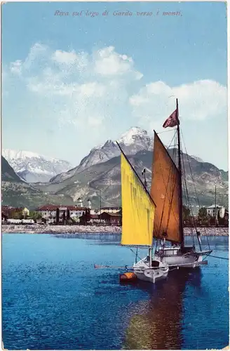 Riva del Garda  Riva sul di Garda verso i monti 1914