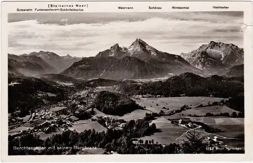 Berchtesgaden Blick auf die Stadt 1935