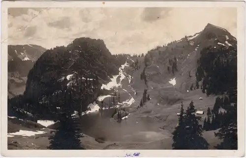 Erlenbach im Simmental Partie am Stockensee Foto Ansichtskarte b Bern 1931