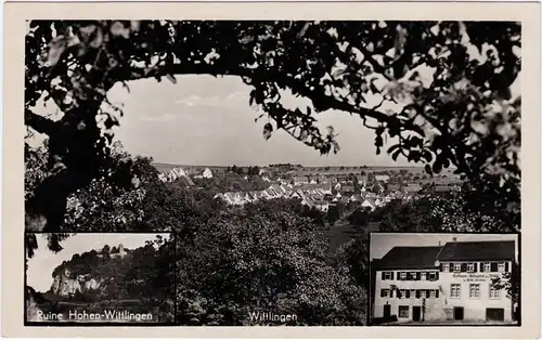 Wittlingen 3 Bild: Totale, Ruine und Gasthaus 1932