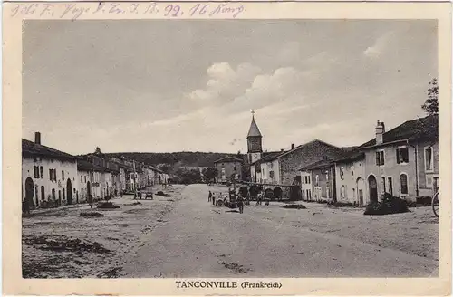 Tanconville Straßenpartie 1918