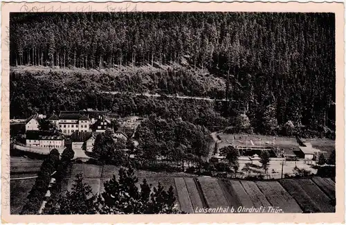 Luisenthal (Thüringen) Luftbild - Gasthof Luisenthal mit Schwimmbad 1942