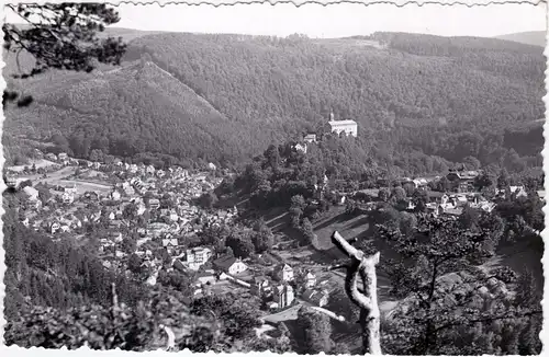 Schwarzburg Trippsteinblick Foto Ansichtskarte  1960