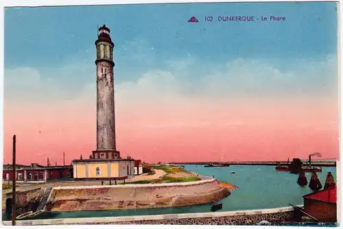 Dünkirchen Dunkerque Le Phare Postcard CPA Nordpas de Calais 1929