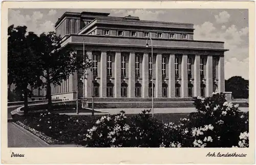 Ansichtskarte Dessau Anhaltisches Landestheater 1952