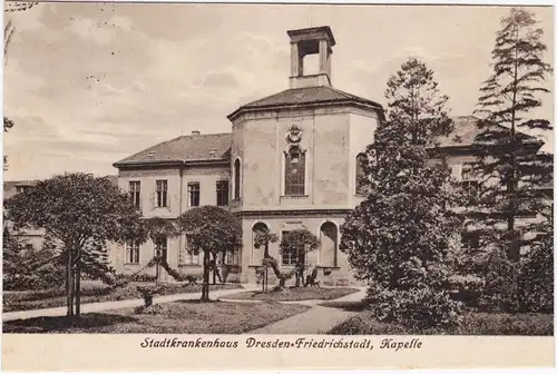 Friedrichstadt-Dresden Drježdźany Stadtkrankenhaus - Kapelle 1922