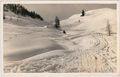 Kitzbühel Lärchfilzhochalpe - Abfahrt 1939