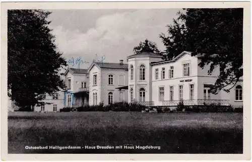 Heiligendamm-Bad Doberan Haus Dresden mit Haus Magdeburg 1956