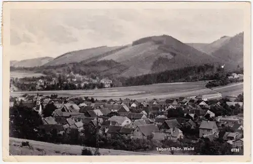 Foto Ansichtsarte Tabarz/Thüringer Wald Totale 1956