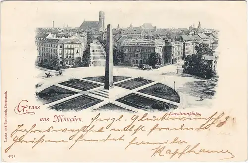 München Karolinenplatz 1900