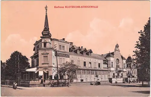 Klotzsche-Dresden Drježdźany Kurhaus Klotzche-Königswald 1914