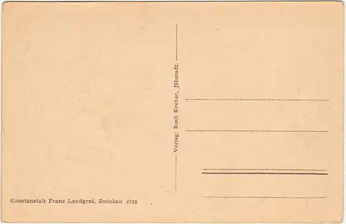 Königswalde (Erzgebirge) Blick auf die Stad 1930