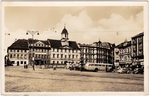 Teplitz - Schönau Teplice Marktplatz  - Bus 1955