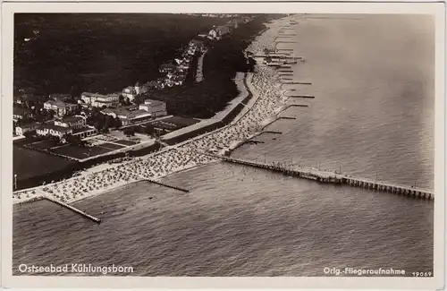 Kühlungsborn Luftbild - Strand, Promenade 1930