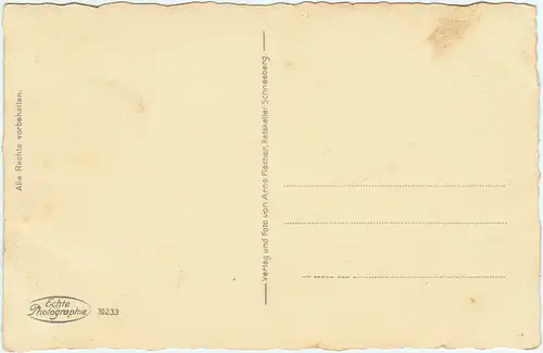 Schneeberg (Erzgebirge) Ratskeller während der Weinachtszeit 1930