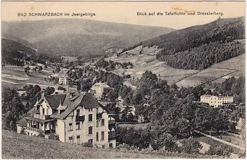 Bad Schwarzbach-Bad Flinsberg Czerniawa-Zdrój Świeradów-Zdrój Blick auf die Stadt 1921