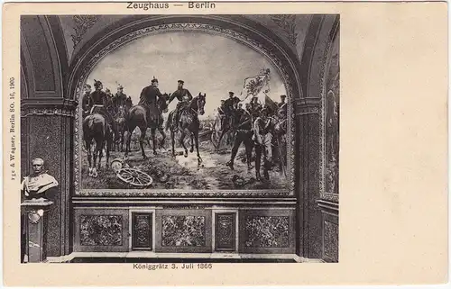 Berlin Wandgemälde - Königgrätz - Zeughaus 1914