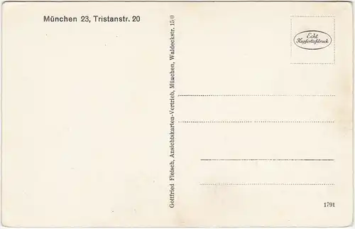 Schwabing-München Tagesraum Hirnverletztenheim - Tristanstrasse 1929