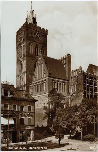 Frankfurt (Oder) Marienkirche - baumassnahmen, Strasse 1930
