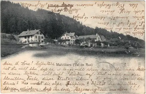 Malvillers Dorfpartie 1904