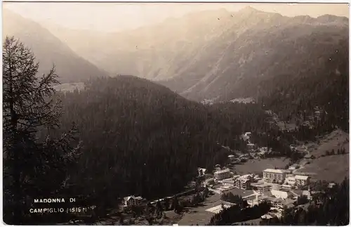 Madonna di Campiglio Sankt Maria im Pein Panorama  1928