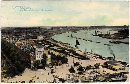 Rotterdam Rotterdam Oude Hoofdplein met oosterkade 1910