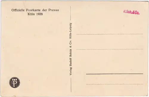 Köln Colonia Agrippina / Coellen / bis 1919 auch Cöln Pressabeleuchtung 1928