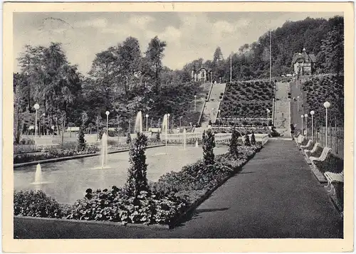 Aue (Erzgebirge) Stadtgarten - neuenstandene Anlagen 1936