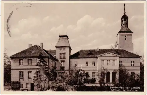 Sommerfeld (Neumark) Lubsko Schloss-Altersheim 1937