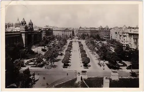 Budapest Szabadság tér Ansichtskarte Magyar 1935