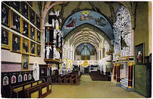 Schleiz innenansicht der Bergkirche 1913