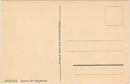 Schleiz innenansicht der Bergkirche 1913