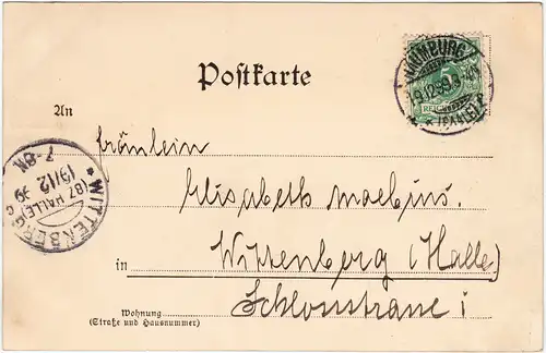 Saaleck-Bad Kösen Blick zur Rudelsburg 1899
