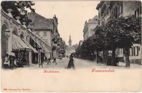 Franzensbad Františkovy Lázně Kirchstraße 1907