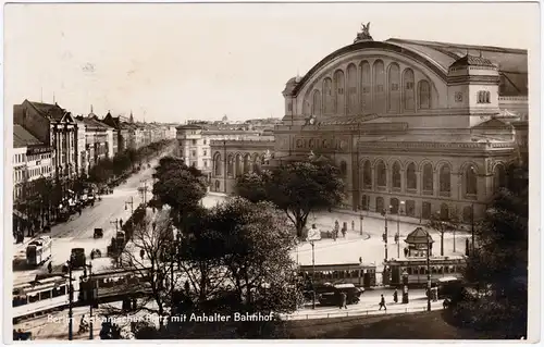 Kreuzberg-Berlin Askanischer Platz mit Anhalter Bahnhof 1926