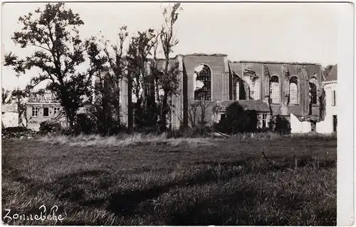 Zonnebeke zerstörte Gebäude - Erster Weltkrieg 1917