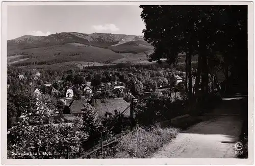 Schreiberhau Szklarska Poręba Blick auf den Ort 1951