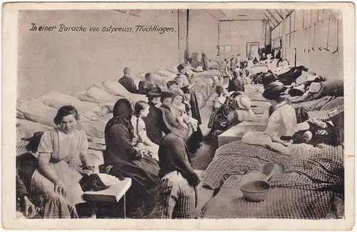  In einer Baracke von ostpreuss. Flüchtlingen 1917