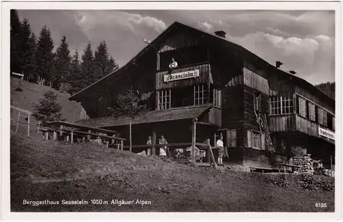 Oberstdorf (Allgäu) Berggasthaus Sesselalm - Allgäuer Alpen 1930