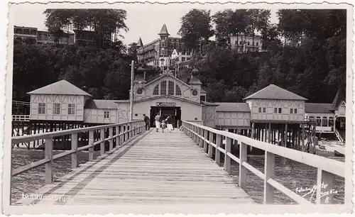 Sellin Landungsbrücke und Hotels 1936