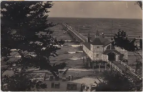 Sellin Strandbrücke (Privatfotokarte) 1926