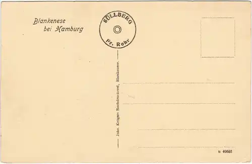 Blankenese-Hamburg Sülberg - Dampfer, Kriegsschiffe und Segelboote 1916