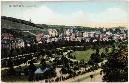 Wiesbaden Partie im Nerotal 1908